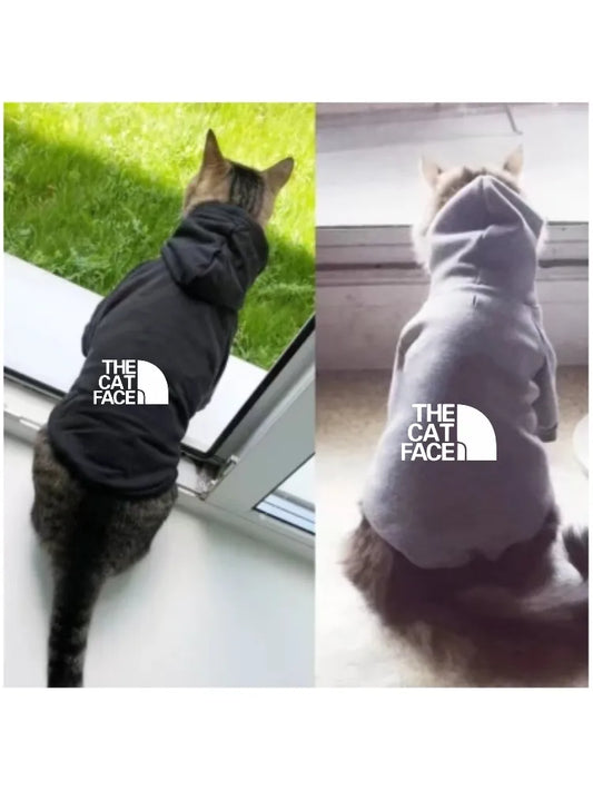 fashion cat cool clothes autumn winter puppy kitty letter printed  hoodies accesorios kitten clothes jumper designer