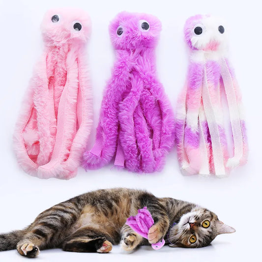 Cute Octopus Cat Toy